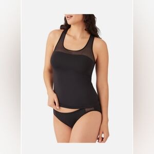 NWT Wacoal Small Smoothing Racerback Shapewear Top Black